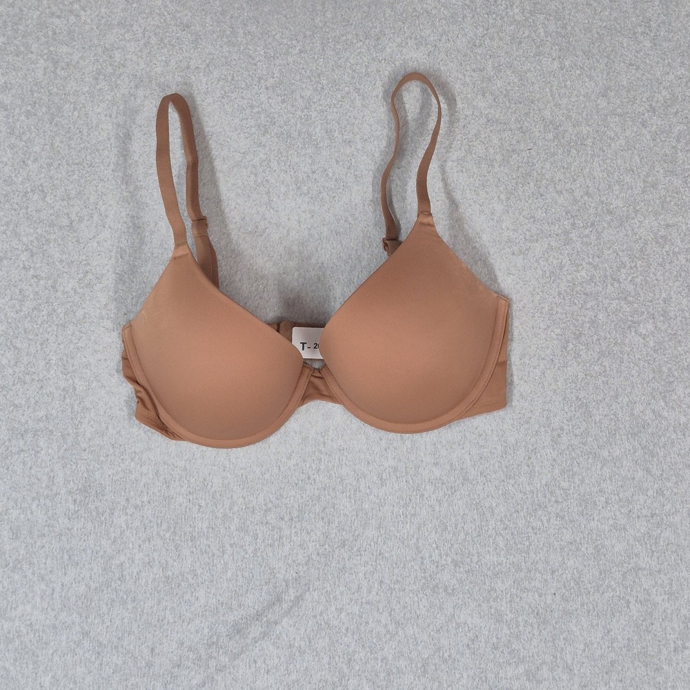PINK Victoria's Secret Women Bra 32DD Brown Wear Everywhere Push Up
